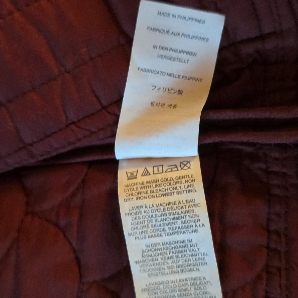 J.CREW Classic Burgundy Wine Quilted Jacket Size XS - Picture 7 of 11